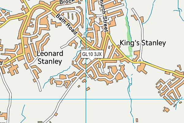 GL10 3JX map - OS VectorMap District (Ordnance Survey)