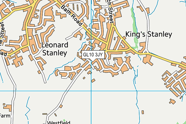 GL10 3JY map - OS VectorMap District (Ordnance Survey)