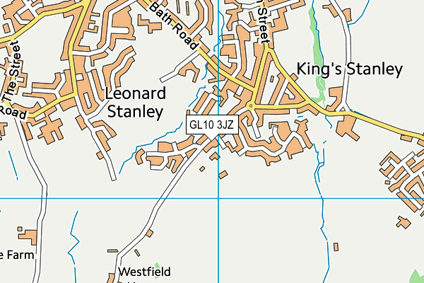 GL10 3JZ map - OS VectorMap District (Ordnance Survey)