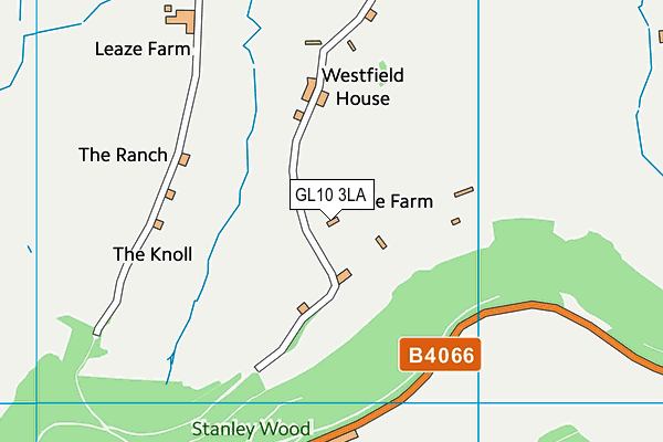 GL10 3LA map - OS VectorMap District (Ordnance Survey)