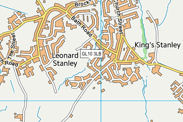 GL10 3LB map - OS VectorMap District (Ordnance Survey)