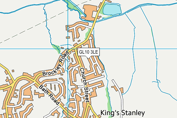 GL10 3LE map - OS VectorMap District (Ordnance Survey)