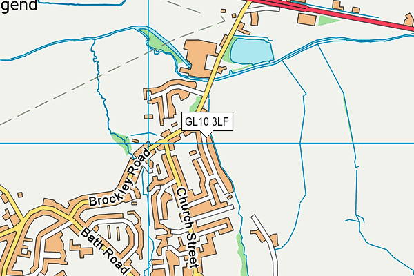 GL10 3LF map - OS VectorMap District (Ordnance Survey)