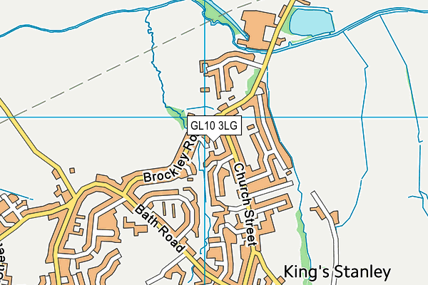 GL10 3LG map - OS VectorMap District (Ordnance Survey)