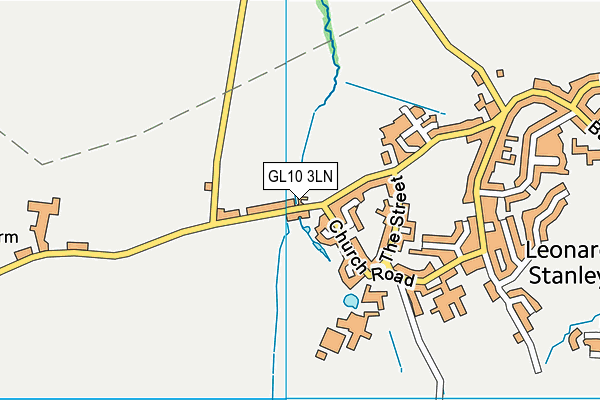 GL10 3LN map - OS VectorMap District (Ordnance Survey)