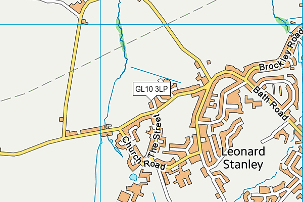 GL10 3LP map - OS VectorMap District (Ordnance Survey)