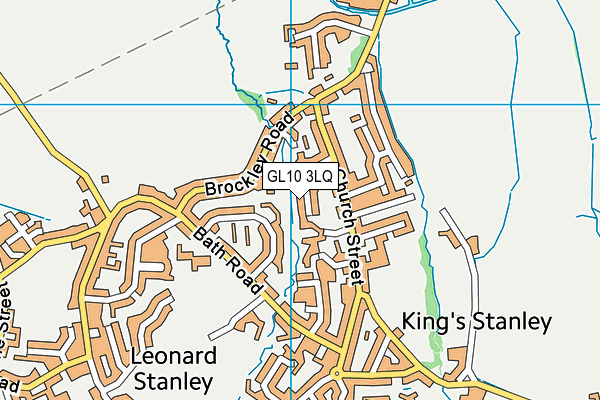 GL10 3LQ map - OS VectorMap District (Ordnance Survey)