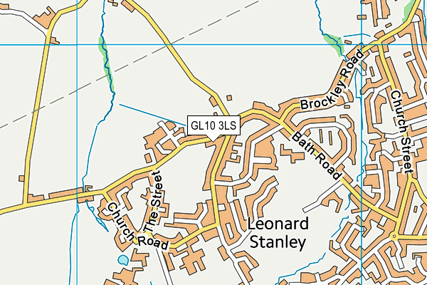GL10 3LS map - OS VectorMap District (Ordnance Survey)