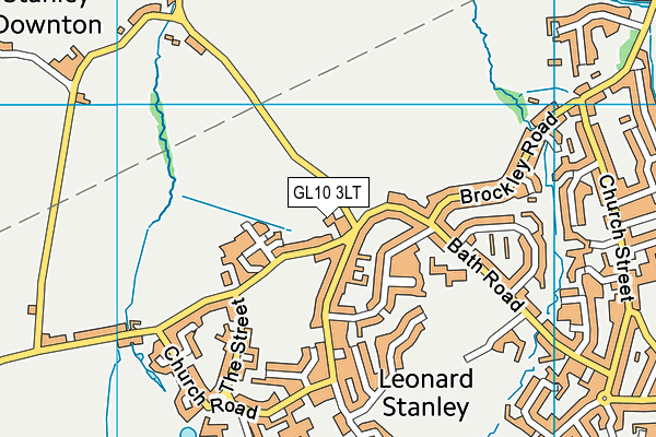 GL10 3LT map - OS VectorMap District (Ordnance Survey)