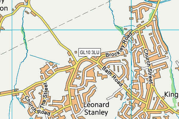 GL10 3LU map - OS VectorMap District (Ordnance Survey)