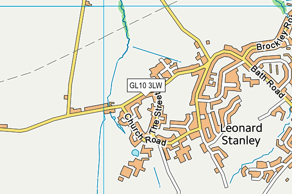 GL10 3LW map - OS VectorMap District (Ordnance Survey)