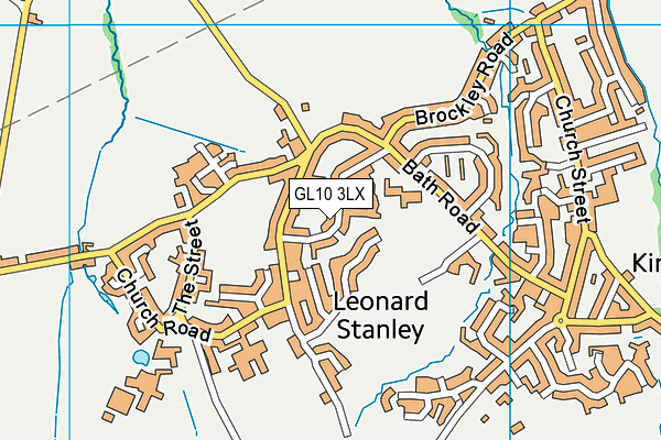 GL10 3LX map - OS VectorMap District (Ordnance Survey)