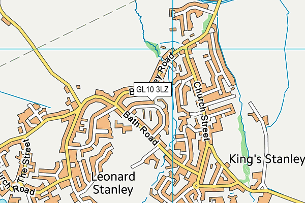 GL10 3LZ map - OS VectorMap District (Ordnance Survey)