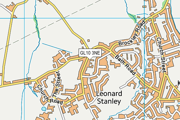 GL10 3NE map - OS VectorMap District (Ordnance Survey)