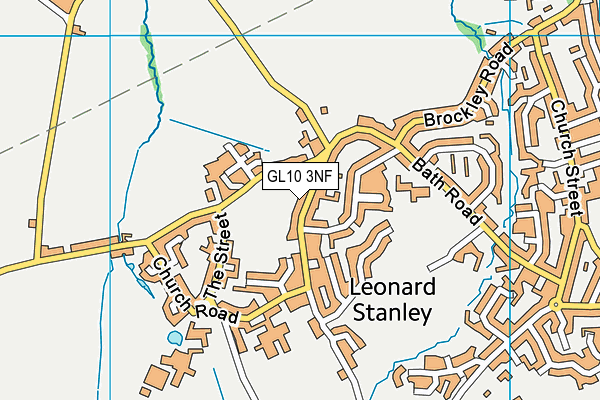 GL10 3NF map - OS VectorMap District (Ordnance Survey)