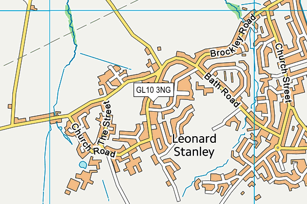 GL10 3NG map - OS VectorMap District (Ordnance Survey)