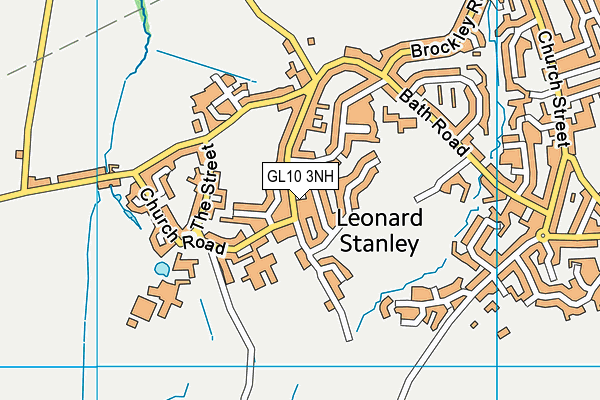 Leonard Stanley Playing Field map (GL10 3NH) - OS VectorMap District (Ordnance Survey)