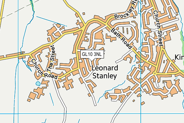 GL10 3NL map - OS VectorMap District (Ordnance Survey)