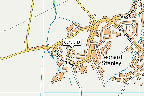 GL10 3NS map - OS VectorMap District (Ordnance Survey)