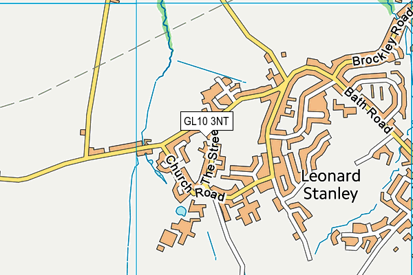 GL10 3NT map - OS VectorMap District (Ordnance Survey)
