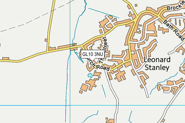 GL10 3NU map - OS VectorMap District (Ordnance Survey)