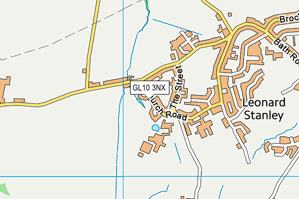 GL10 3NX map - OS VectorMap District (Ordnance Survey)