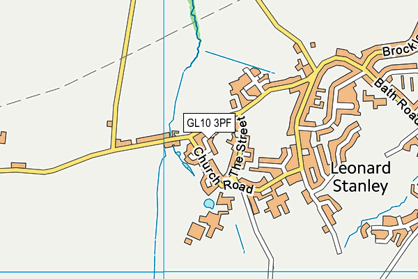 GL10 3PF map - OS VectorMap District (Ordnance Survey)