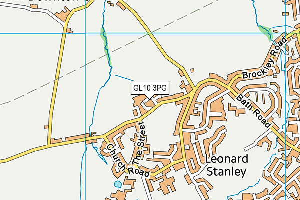 GL10 3PG map - OS VectorMap District (Ordnance Survey)