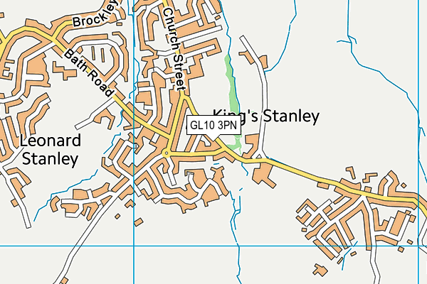 King's Stanley CofE Primary School map (GL10 3PN) - OS VectorMap District (Ordnance Survey)
