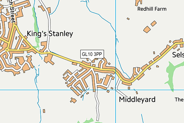 GL10 3PP map - OS VectorMap District (Ordnance Survey)