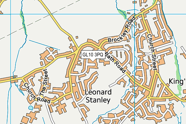 GL10 3PQ map - OS VectorMap District (Ordnance Survey)