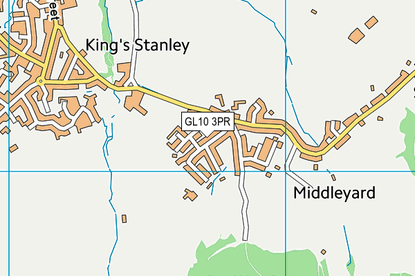 GL10 3PR map - OS VectorMap District (Ordnance Survey)