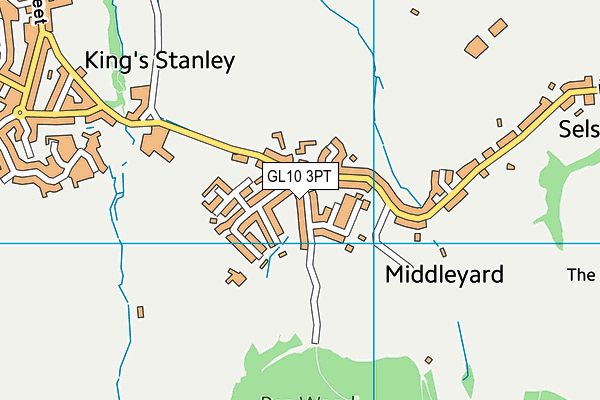 GL10 3PT map - OS VectorMap District (Ordnance Survey)