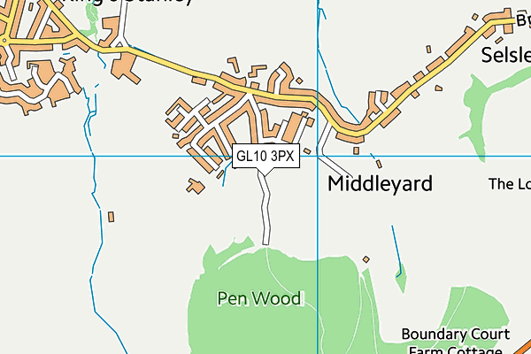 GL10 3PX map - OS VectorMap District (Ordnance Survey)