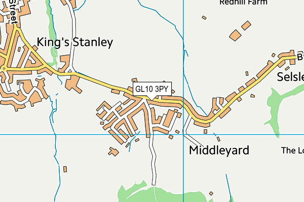 GL10 3PY map - OS VectorMap District (Ordnance Survey)