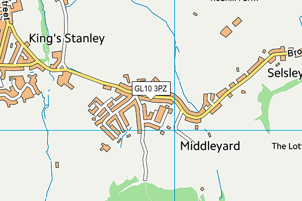 GL10 3PZ map - OS VectorMap District (Ordnance Survey)