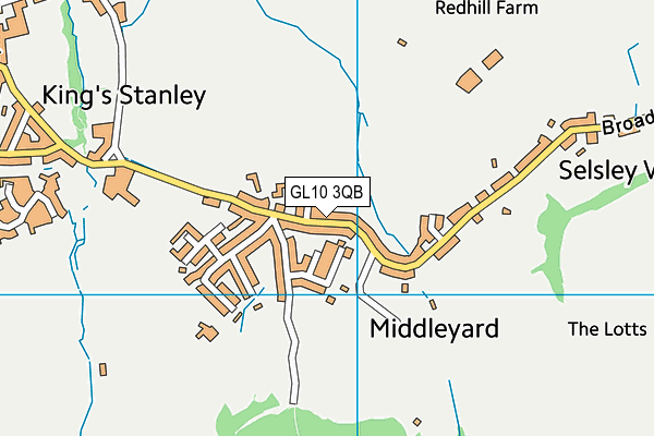 GL10 3QB map - OS VectorMap District (Ordnance Survey)