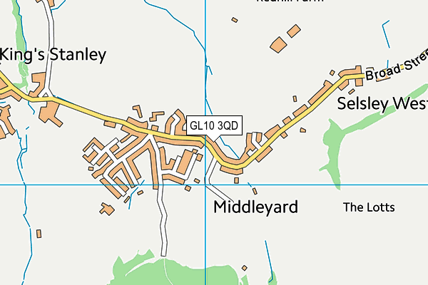 GL10 3QD map - OS VectorMap District (Ordnance Survey)