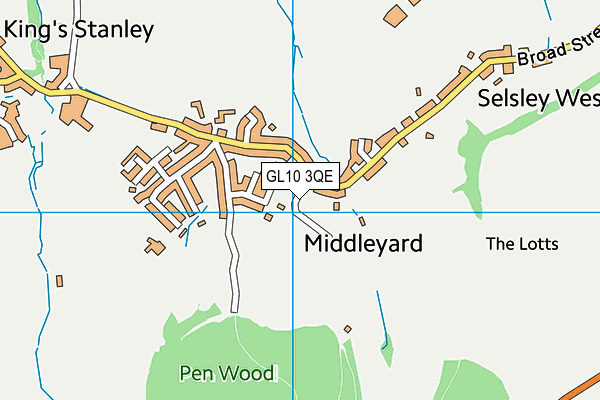 GL10 3QE map - OS VectorMap District (Ordnance Survey)