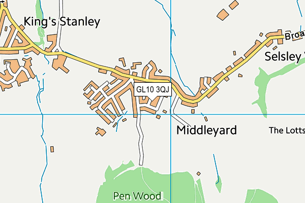 GL10 3QJ map - OS VectorMap District (Ordnance Survey)