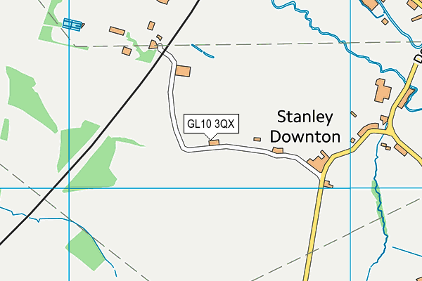 GL10 3QX map - OS VectorMap District (Ordnance Survey)