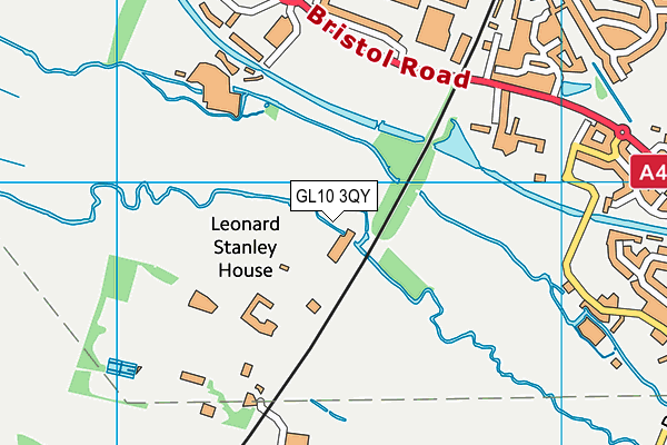 GL10 3QY map - OS VectorMap District (Ordnance Survey)