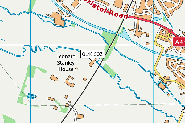 GL10 3QZ map - OS VectorMap District (Ordnance Survey)