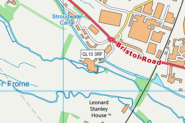 GL10 3RF map - OS VectorMap District (Ordnance Survey)