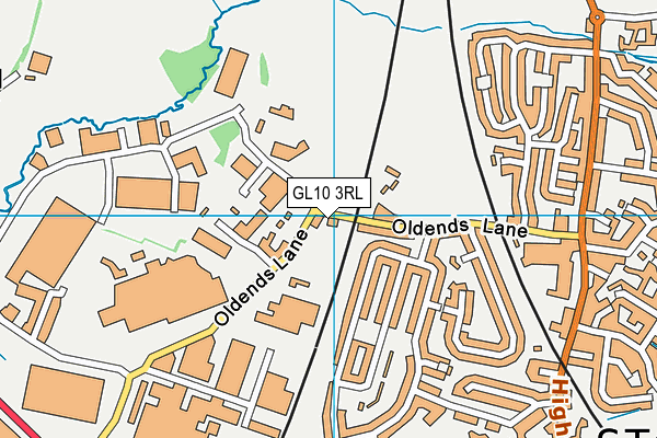 GL10 3RL map - OS VectorMap District (Ordnance Survey)