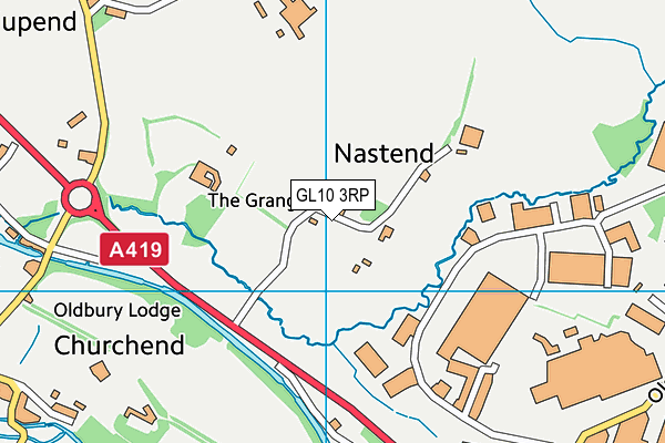 GL10 3RP map - OS VectorMap District (Ordnance Survey)