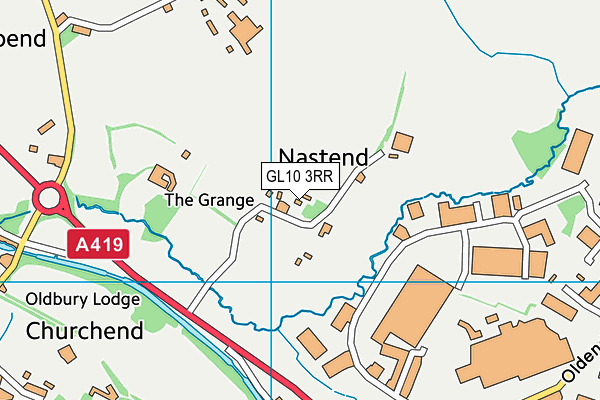 GL10 3RR map - OS VectorMap District (Ordnance Survey)