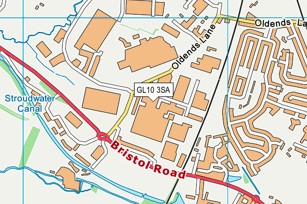 GL10 3SA map - OS VectorMap District (Ordnance Survey)