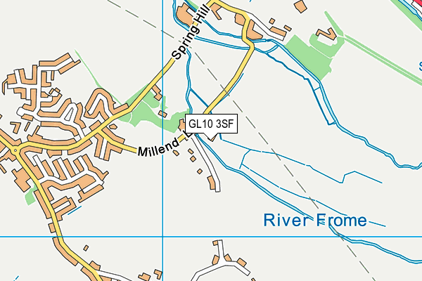 GL10 3SF map - OS VectorMap District (Ordnance Survey)