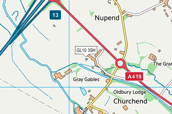 GL10 3SH map - OS VectorMap District (Ordnance Survey)